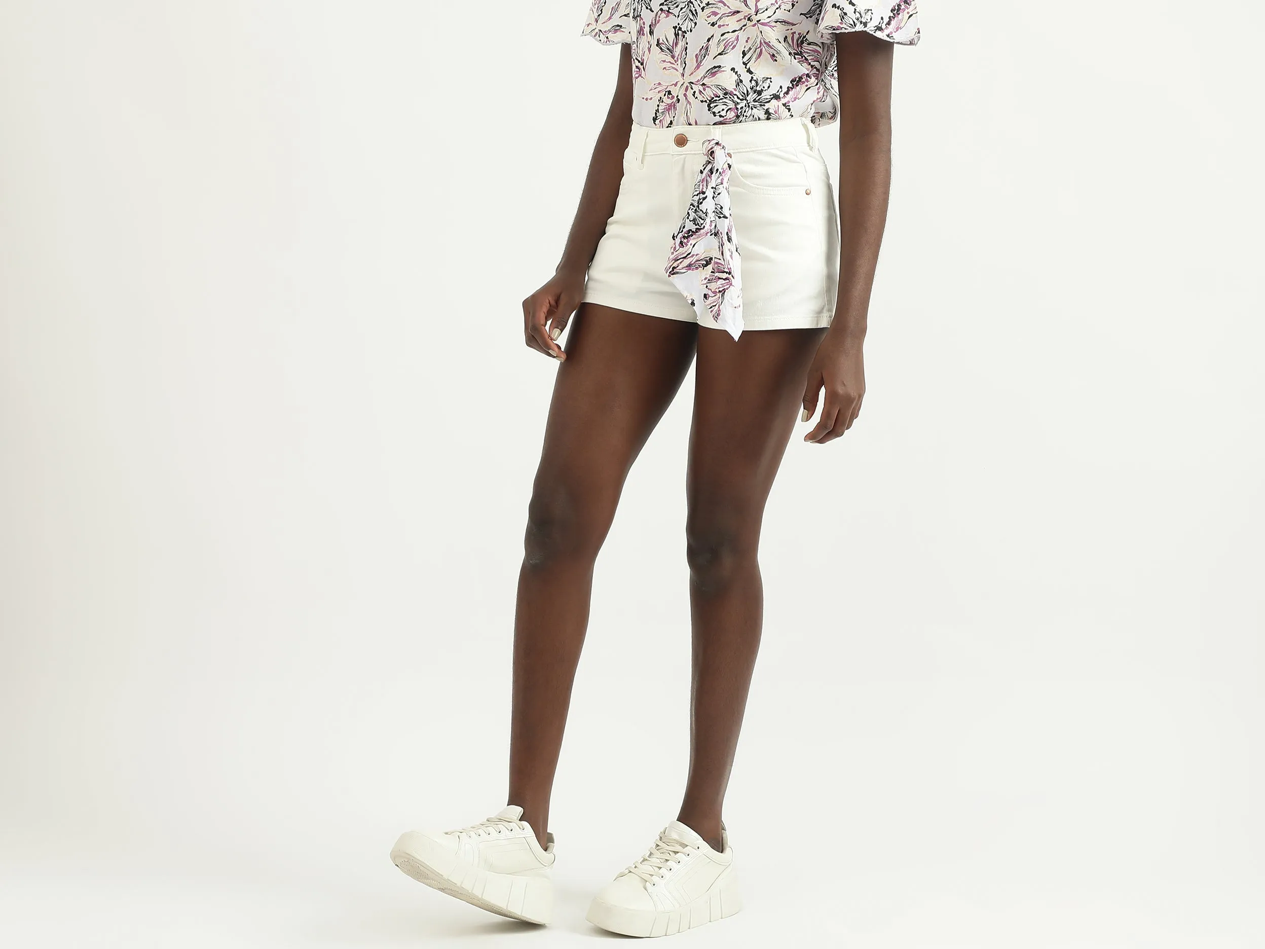 Women Solid Regular Fit Shorts