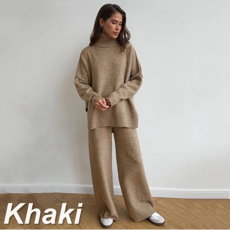 Women's Casual Loose Knit 2-Piece Set