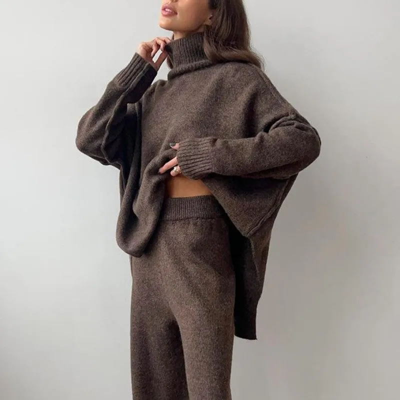 Women's Casual Loose Knit 2-Piece Set