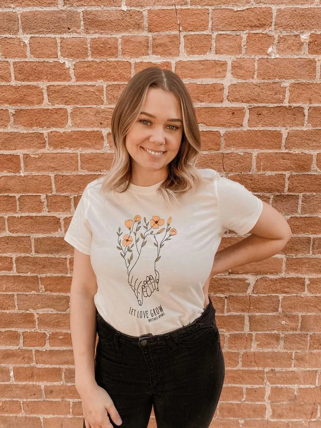 Women's Let Love Grow Organic Tee