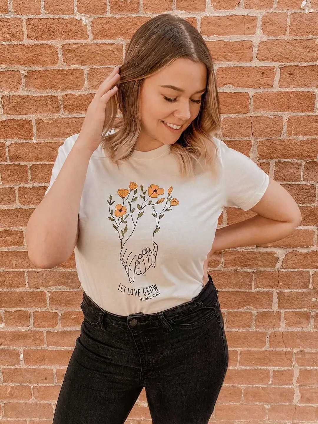 Women's Let Love Grow Organic Tee