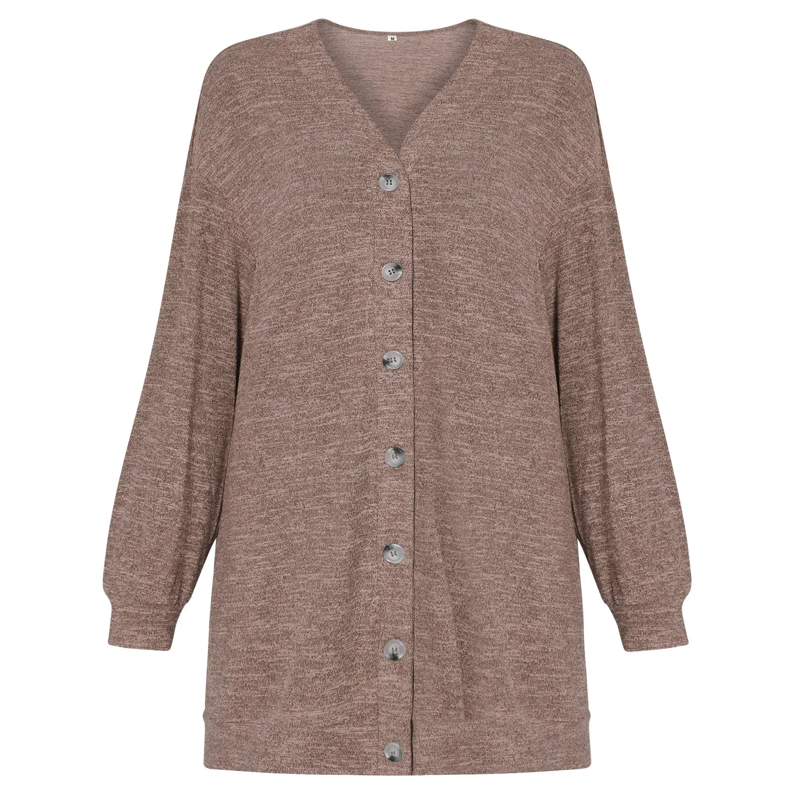Women’s Loose Fitting Long Sleeved Button Down Cardigan