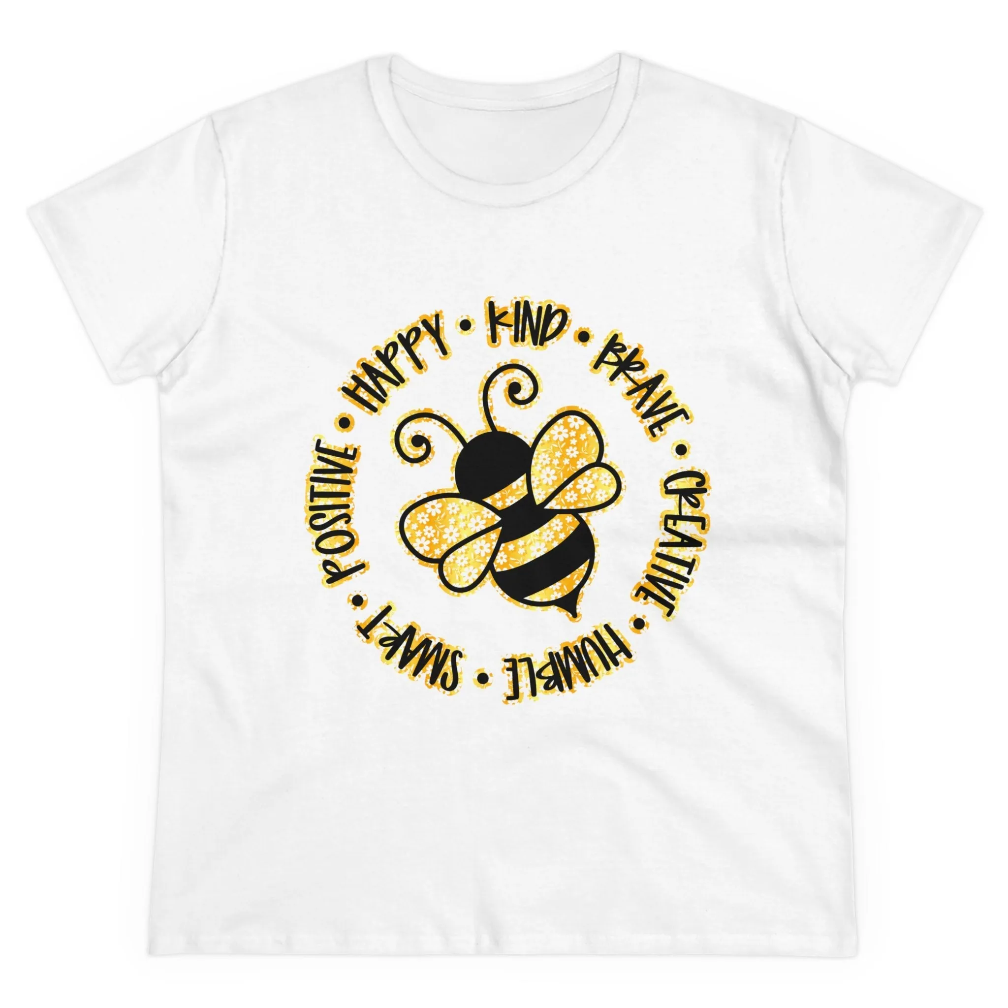 Women's Midweight Cotton Tee-Circle Bee