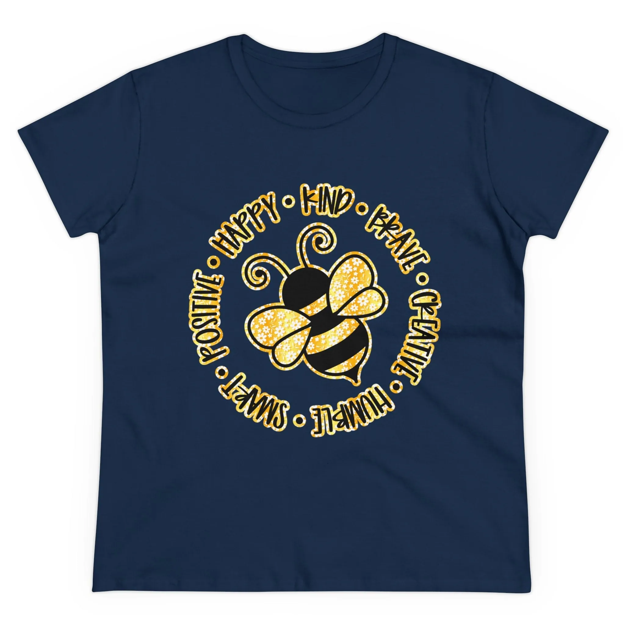 Women's Midweight Cotton Tee-Circle Bee