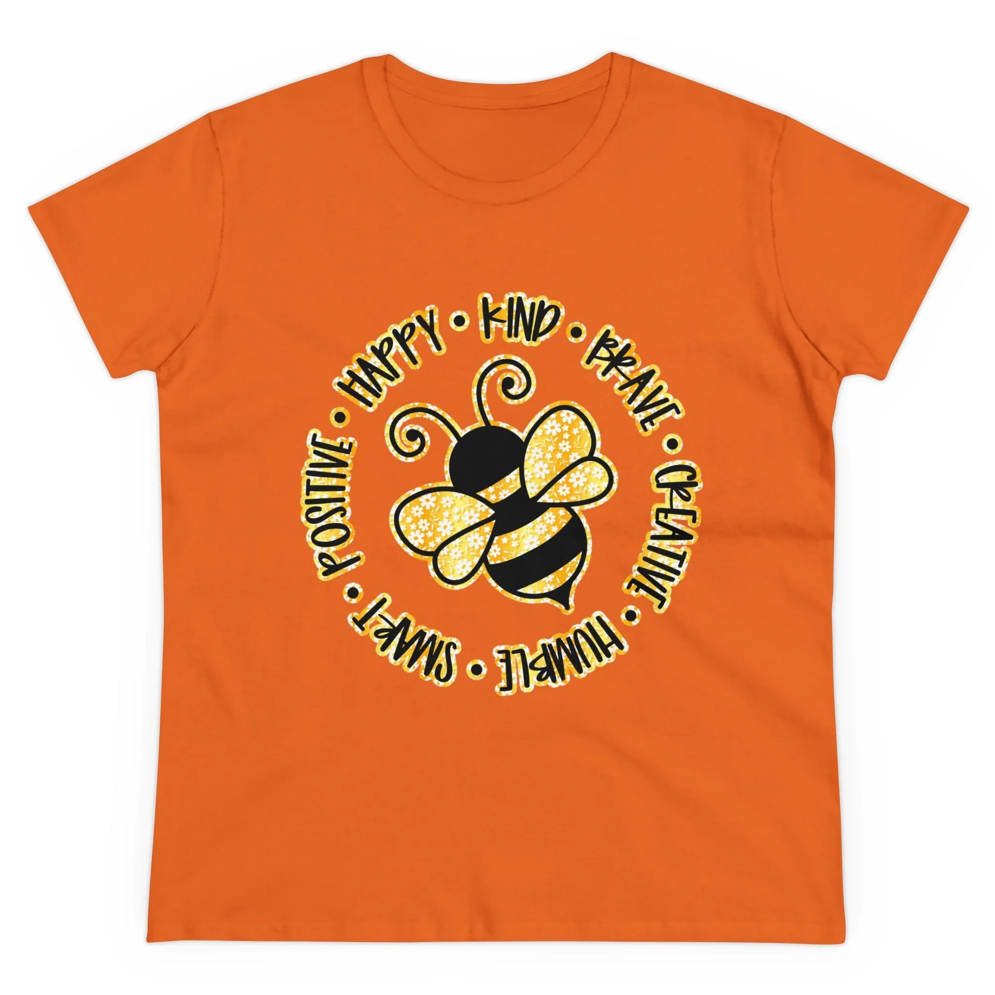 Women's Midweight Cotton Tee-Circle Bee