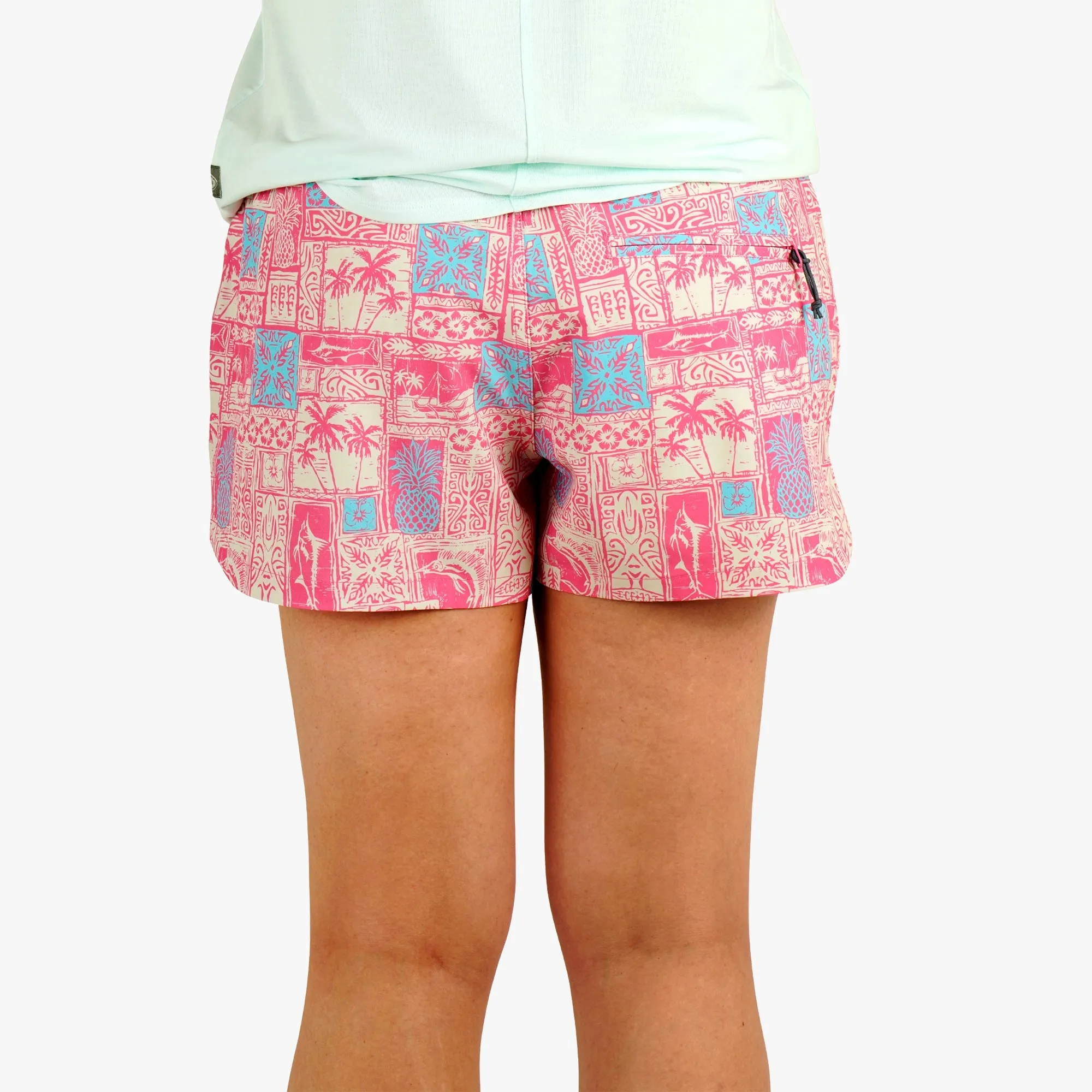 Women's Printed Strike Shorts | Flamingo Pink