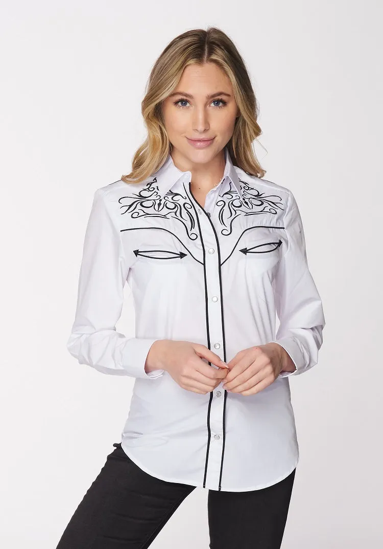 Women’s Western Embroidered Shirts -LS500-501