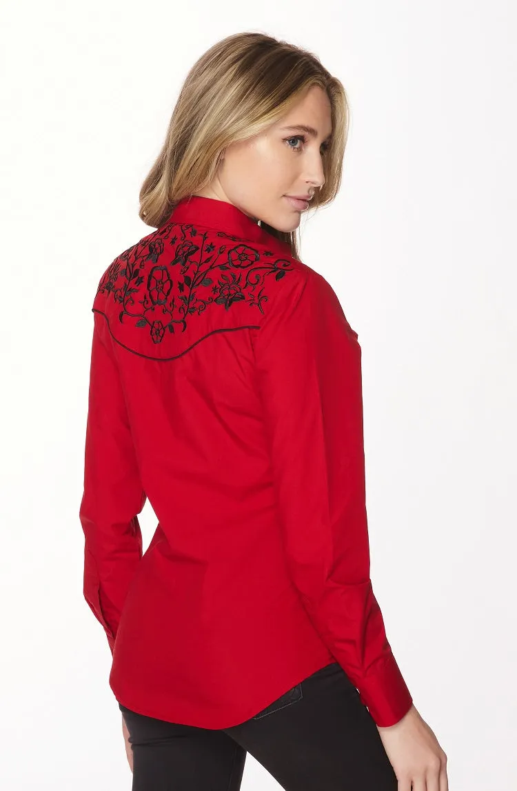 Women’s Western Embroidered Shirts -LS500-508