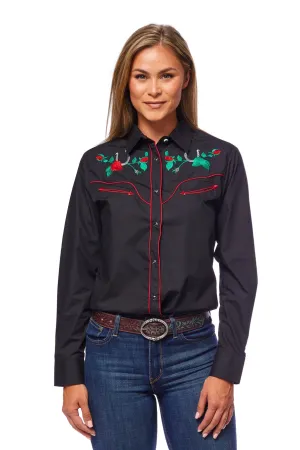 Women’s Western Embroidered Shirts -LS500-510