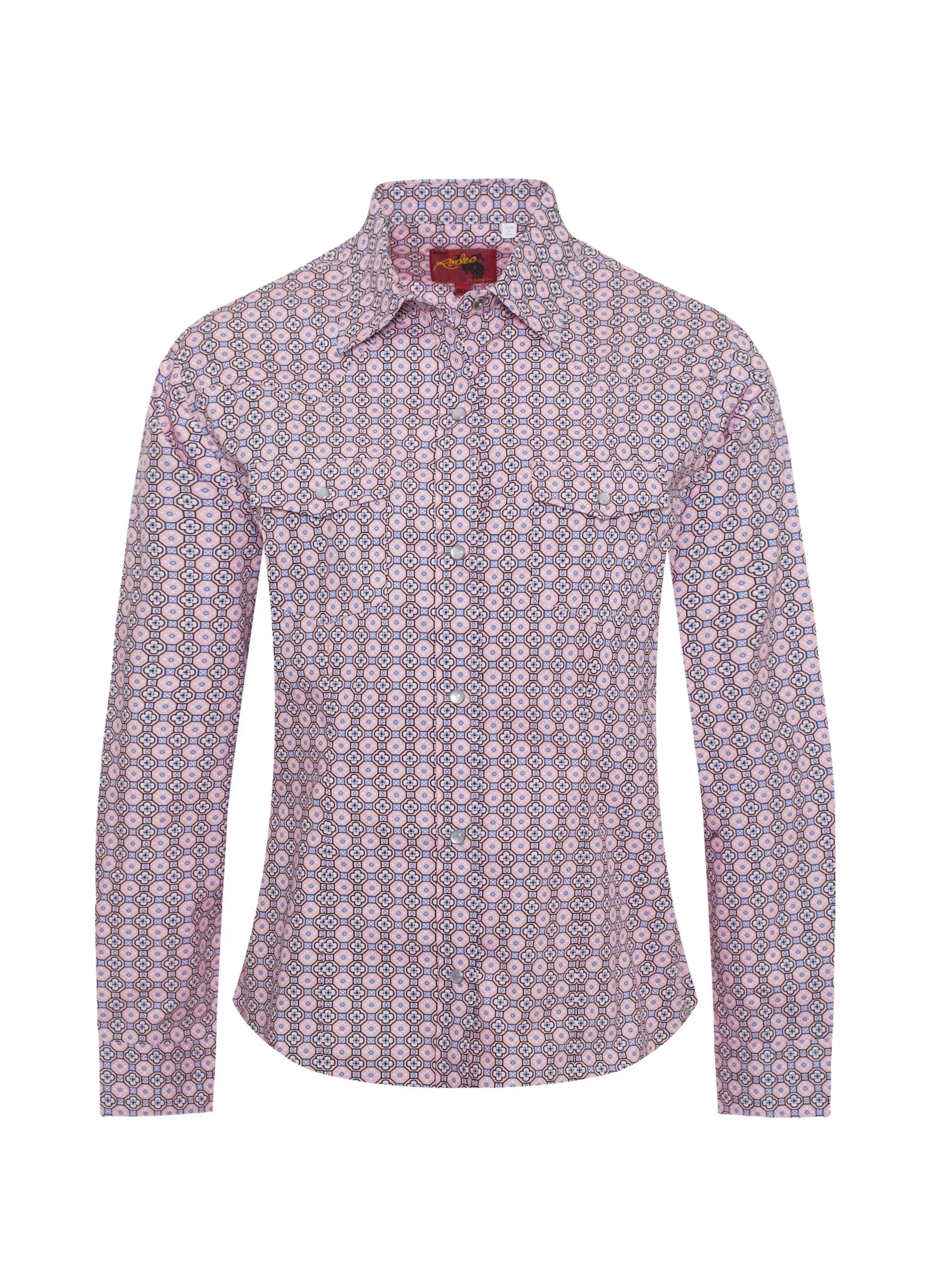 Women's Western Print Shirts-LS100-123