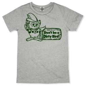 Woodsy Owl "Don't Be A Dirty Bird" Kid's Tee
