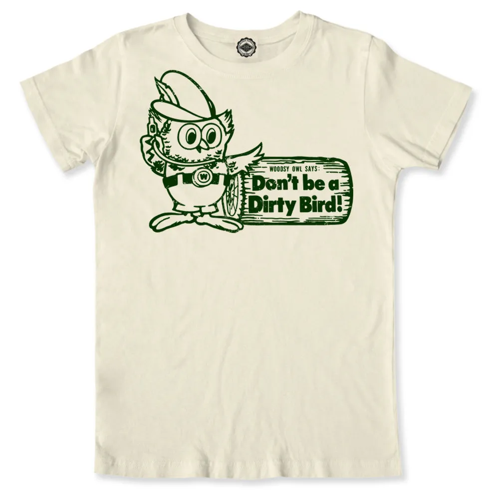 Woodsy Owl "Don't Be A Dirty Bird" Kid's Tee
