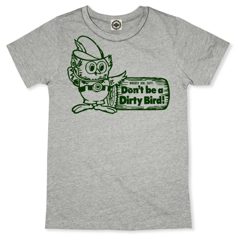 Woodsy Owl "Don't Be A Dirty Bird" Kid's Tee