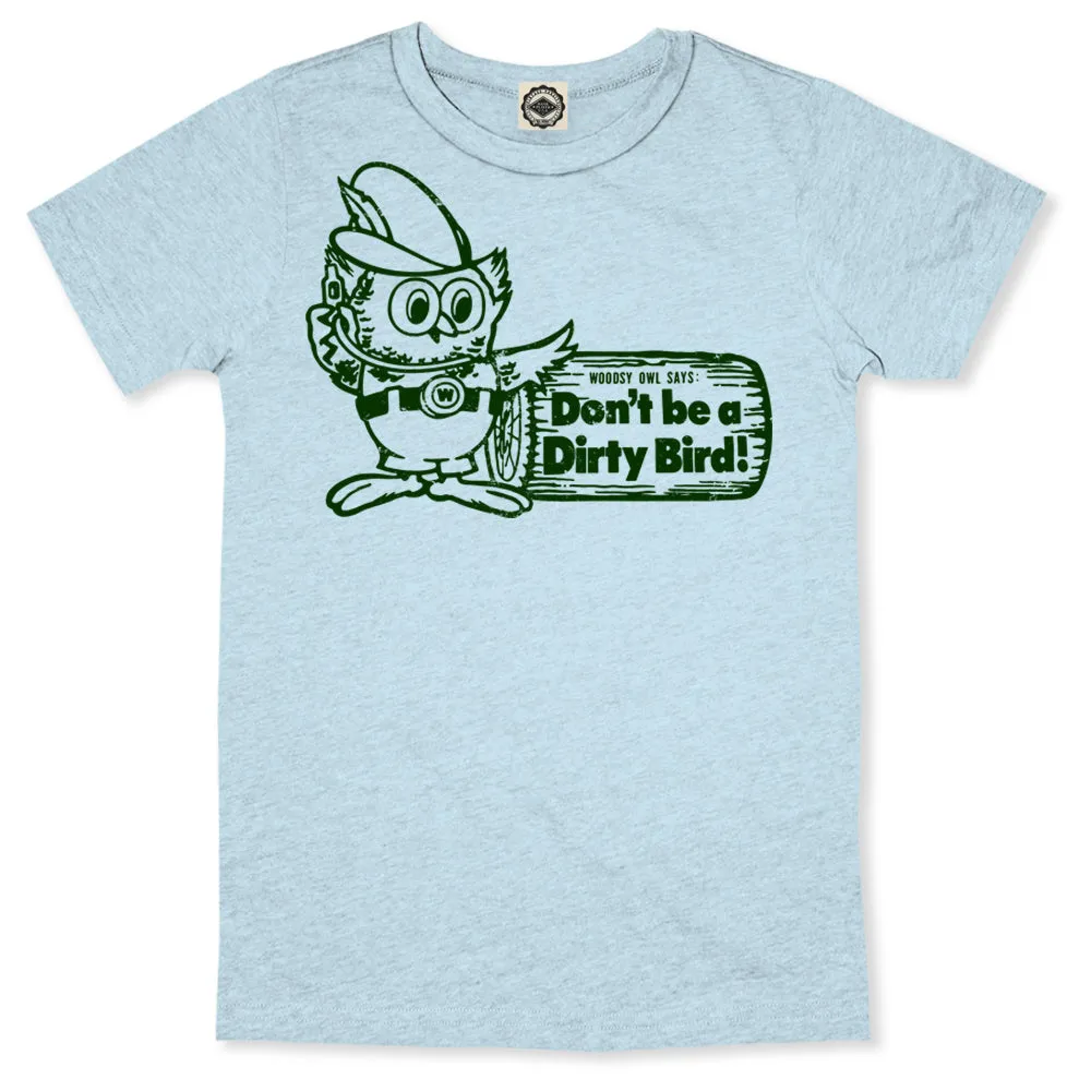 Woodsy Owl "Don't Be A Dirty Bird" Kid's Tee