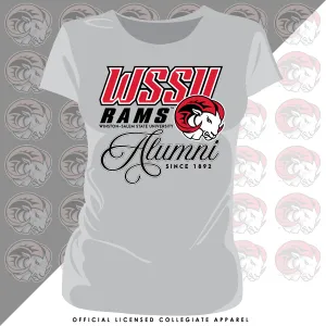 WSSU | Fancy ALUMNI Gray Ladies Tees (**)