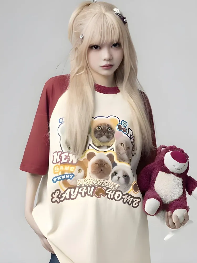 Y2K Cats Tee