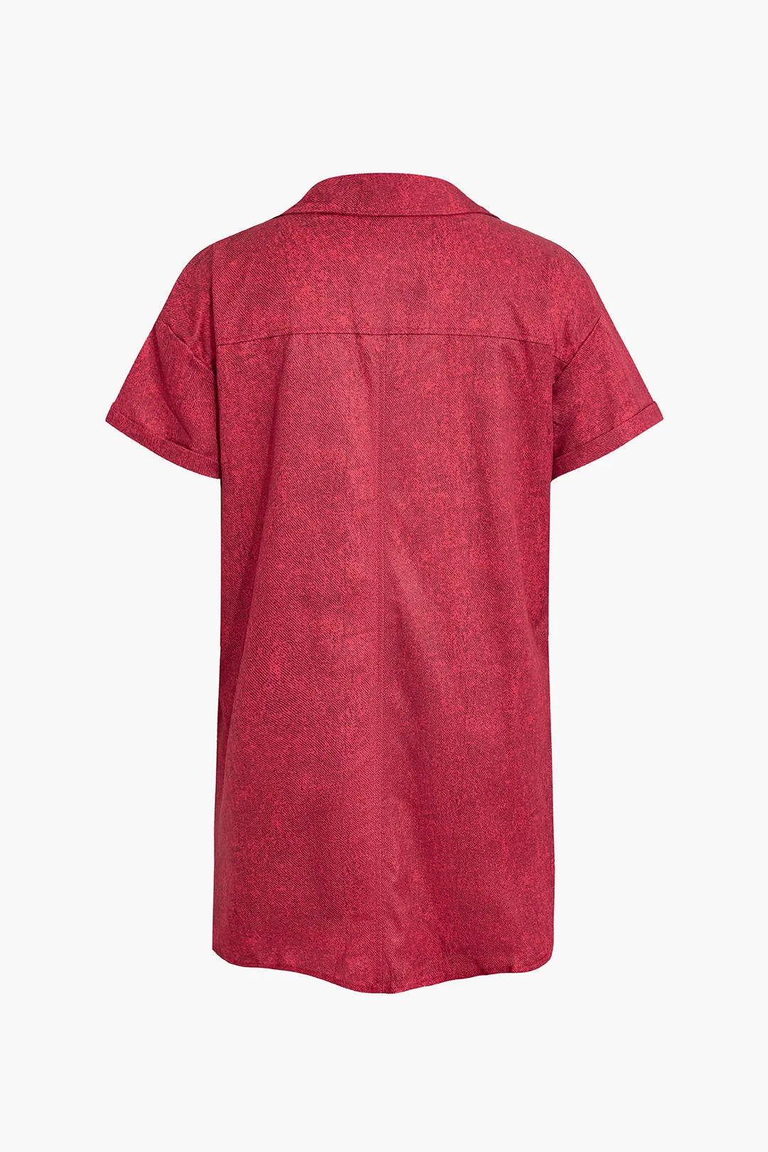 Yelena - Trendy Knot Front Print Woman's Cropped Shirt