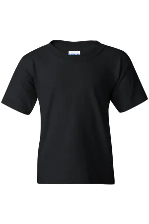 Youth Floral Highland Cow Short Sleeve Relaxed Fit T-Shirt