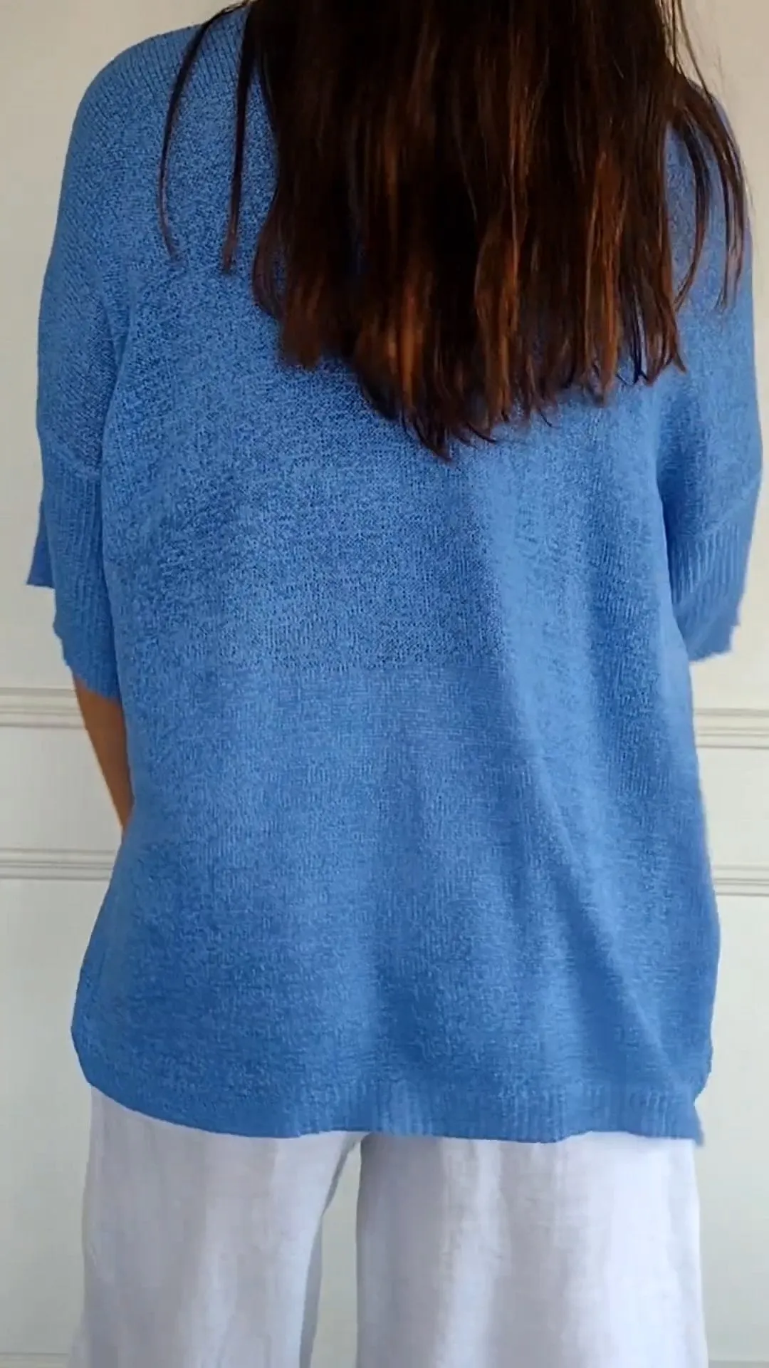 Zenaida | Knit Top with V-neck