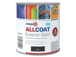 Zinsser Allcoat Exterior Black 1 Litre