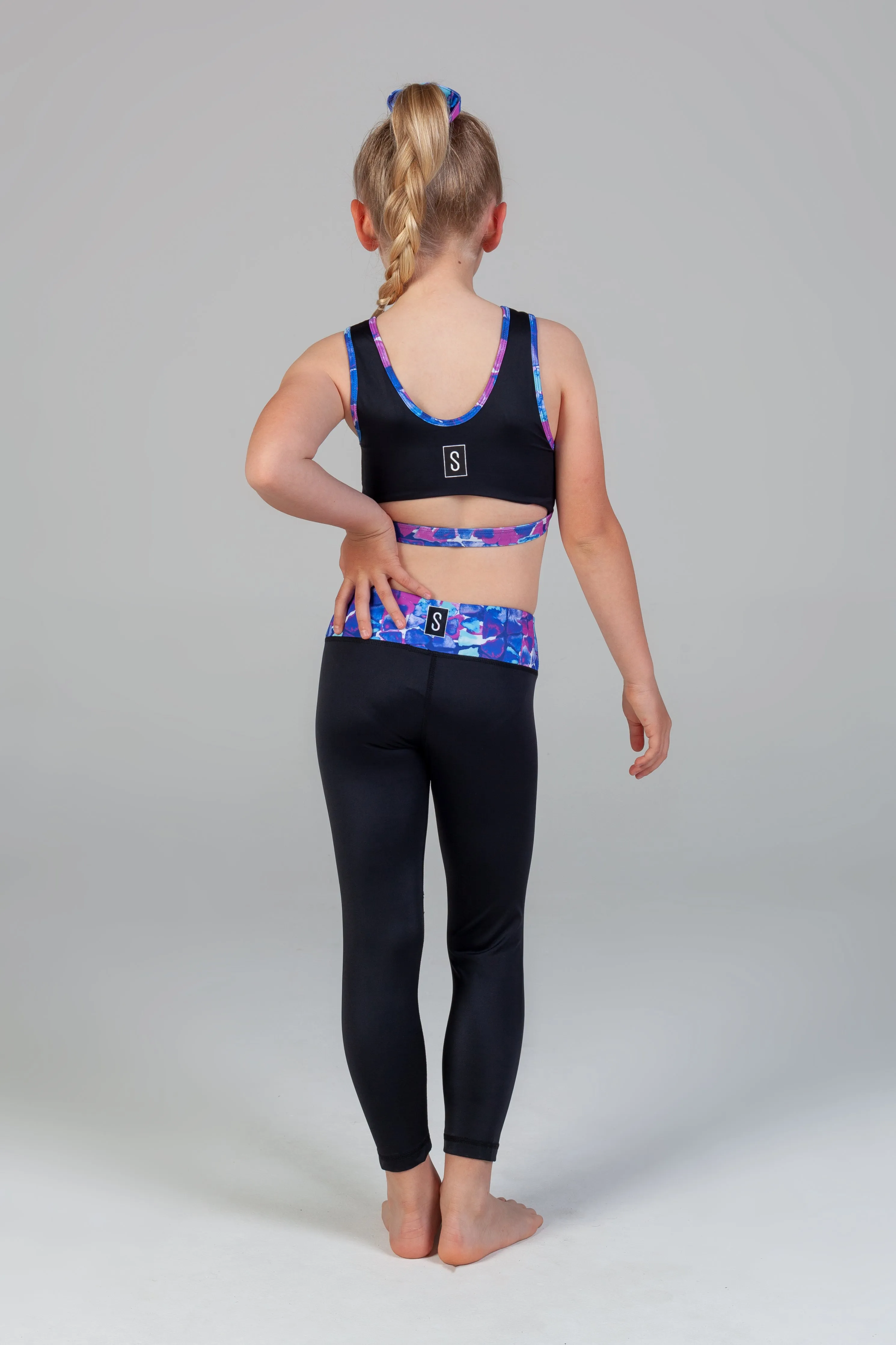 Zoe 7/8 Legging - Coral Coast & Black