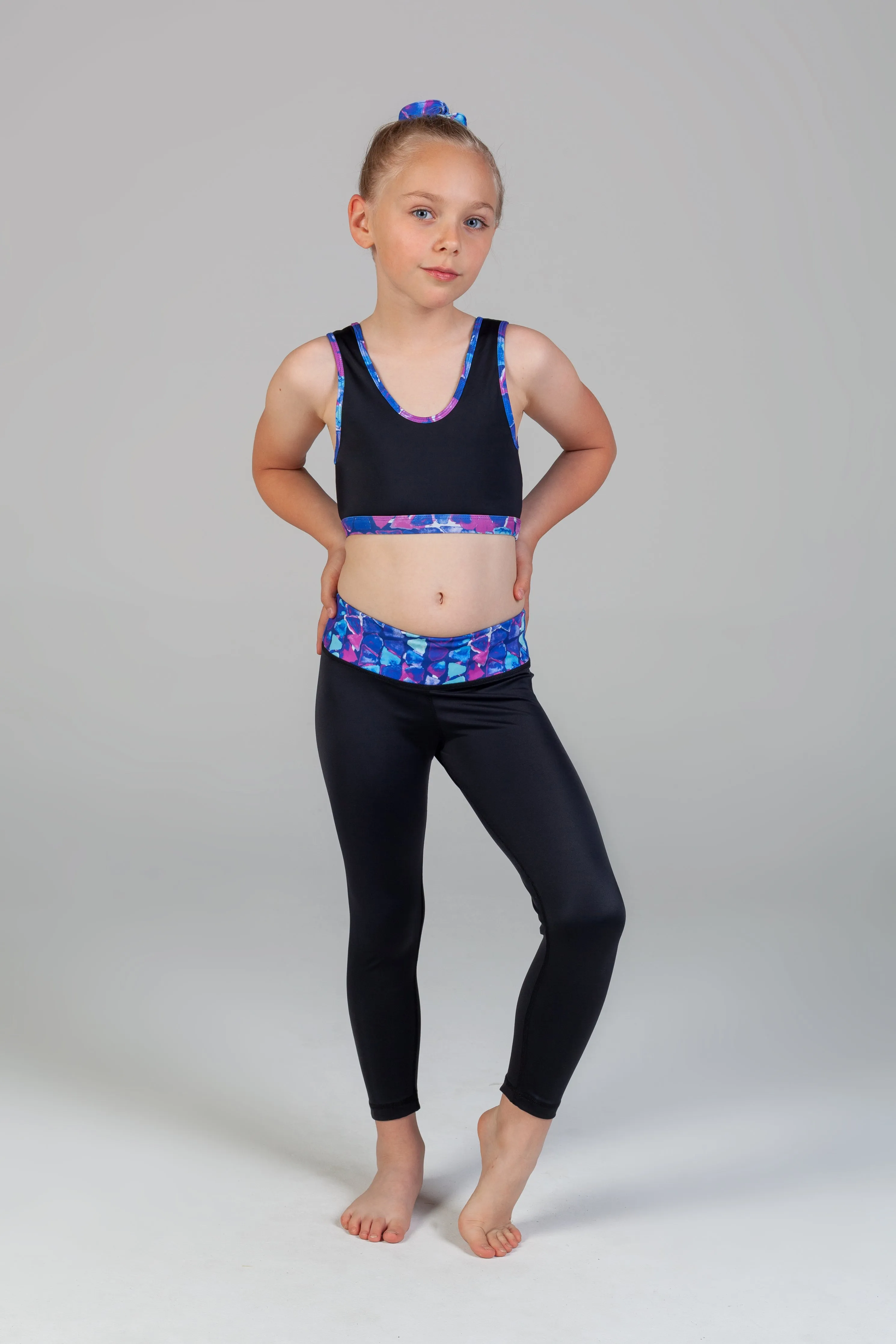 Zoe 7/8 Legging - Coral Coast & Black